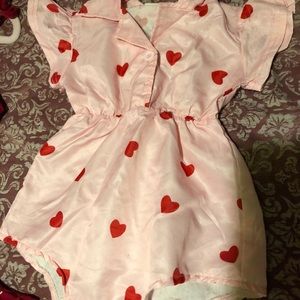 Valentines toddler romper